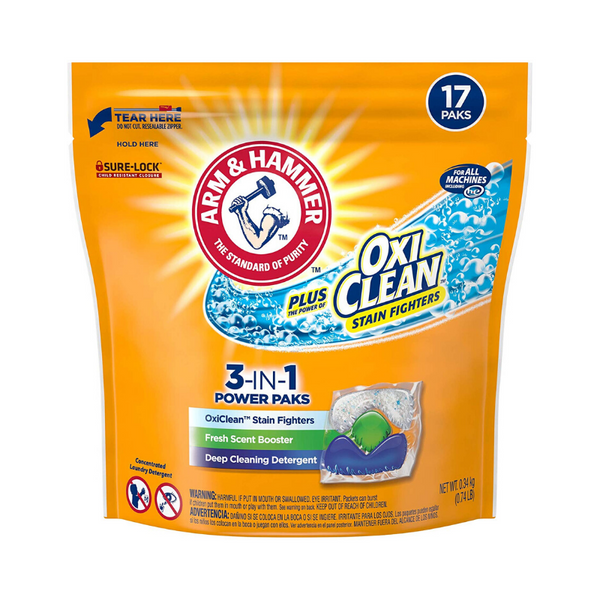 Arm & Hammer plus OxiClean 3-IN-1 Power Paks