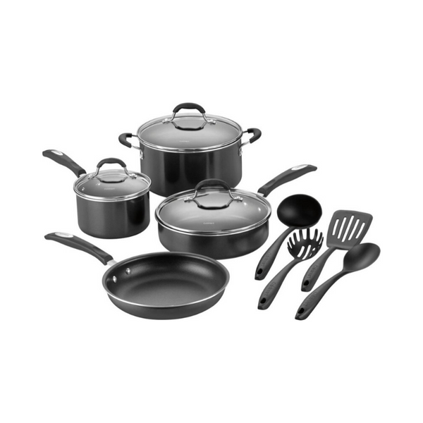 Juego de utensilios de cocina de aluminio antiadherentes Cuisinart de 11 piezas