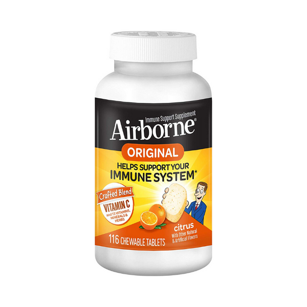 116-Ct. Airborne Vitamin C 1000mg Citrus Chewable Tablets