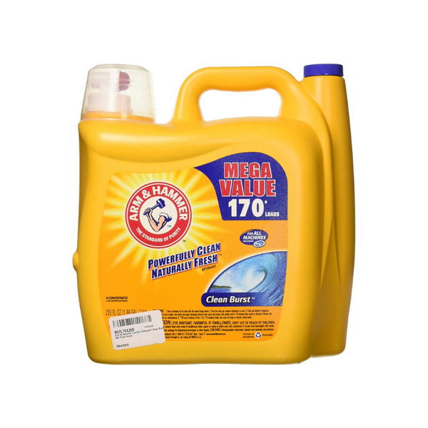 Arm & Hammer Laundry Detergent, Clean Burst, 255 Fluid Ounce