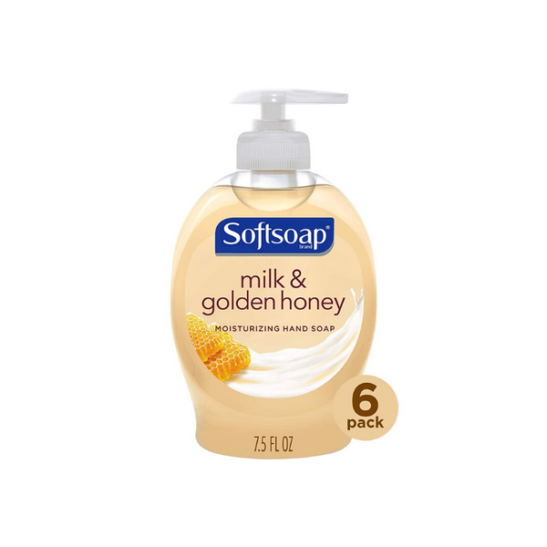 6 Softsoap Liquid Hand Soap, Milk and Honey