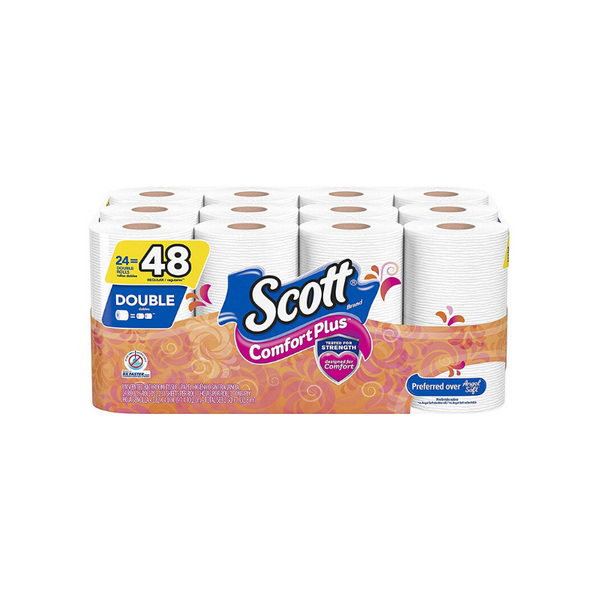 24 Double Rolls Of Scott ComfortPlus Toilet Paper