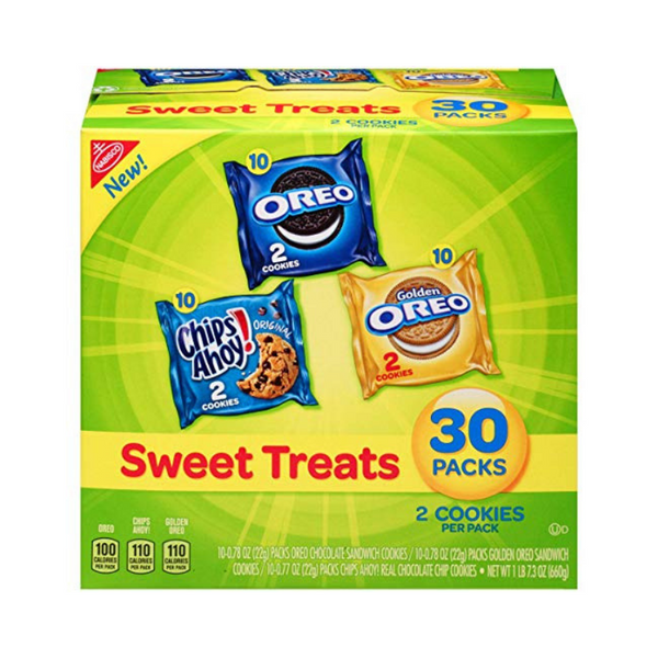 Paquete de 30 galletas Nabisco Sweet Treats, paquete variado 