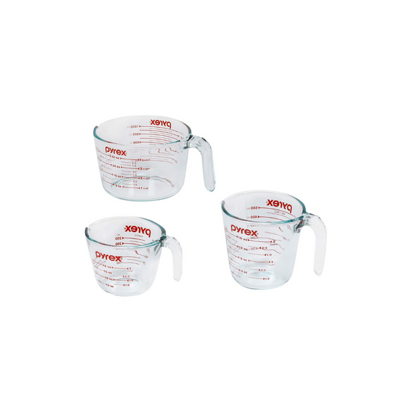 Juego de vasos medidores Pyrex de 3 piezas