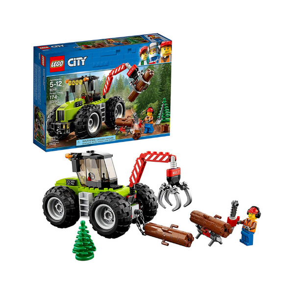 Kit de construcción de tractor forestal LEGO City (174 piezas)