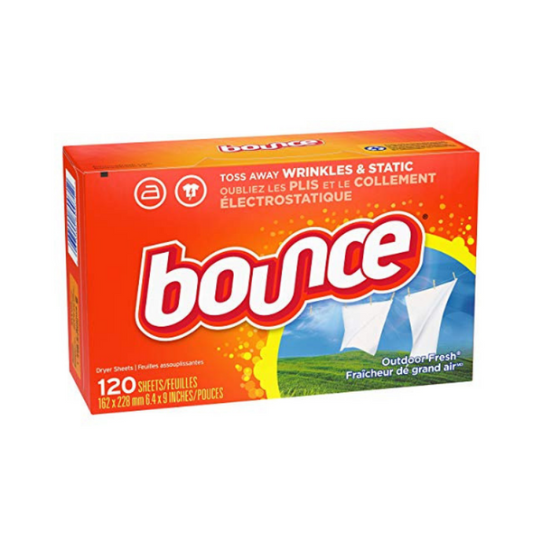 120-Count Bounce Fabric Softener Dryer Sheets (Outdoor Fresh)