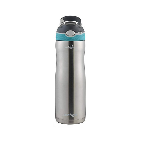 Contigo AUTOSPOUT Botella de agua de acero inoxidable Ashland Chill con pajita, 20 oz, buceo