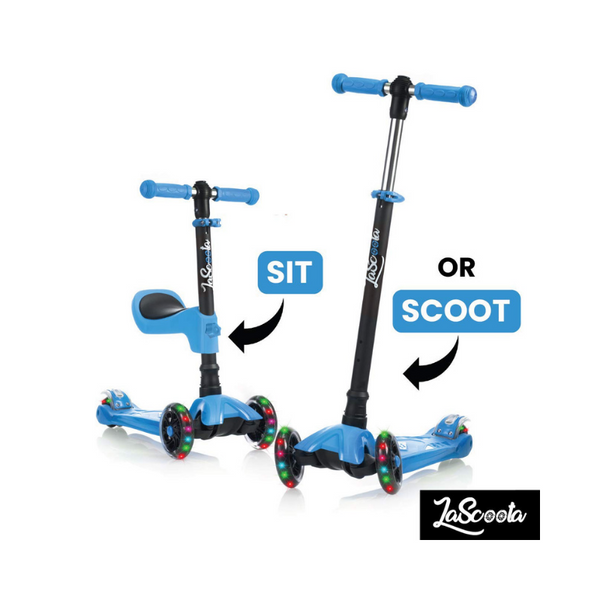 Patinete Lascoota 2 en 1 con asiento extraíble