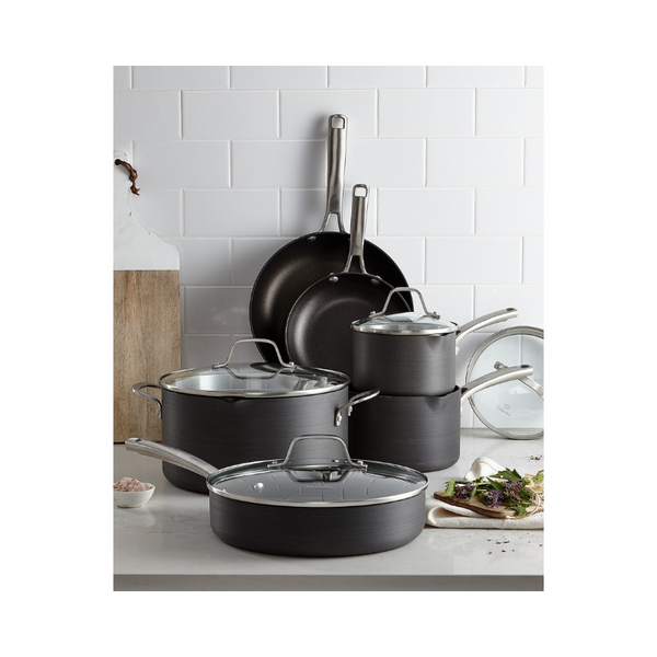 10-Piece Calphalon Classic Nonstick Cookware Set + Bonus Pan w/ Cover