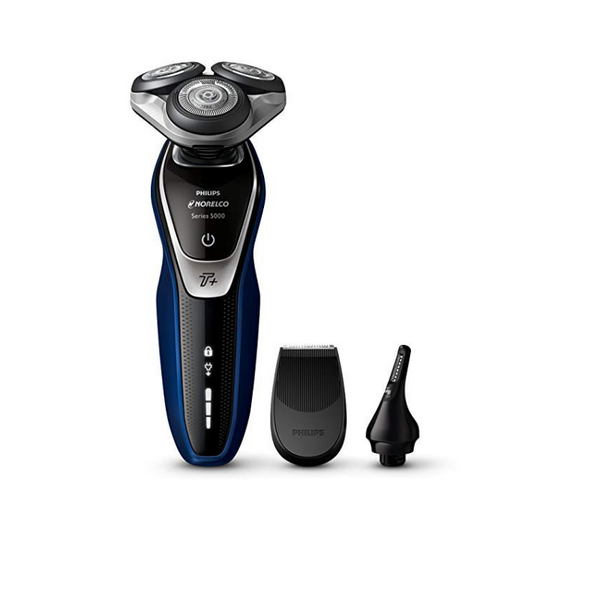 Philips Norelco Electric Shaver 5570 Wet & Dry with Turbo+ mode and Nose + Ear Trimmer