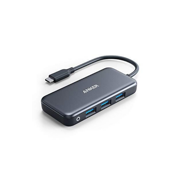 Anker Hub USB C 5 en 1 con lector de tarjetas SD, 3 puertos USB 3.0