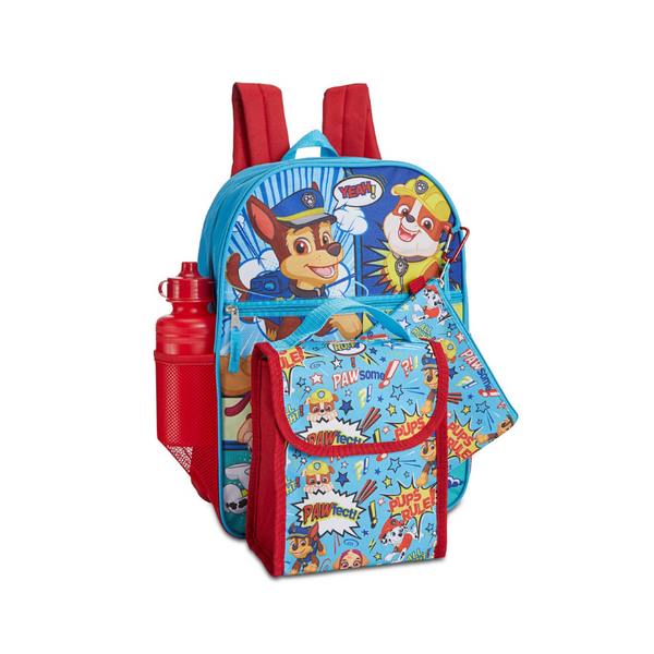 PAW Patrol Little and Big Boys 5-Pc. Backpack And Lunchbox Set