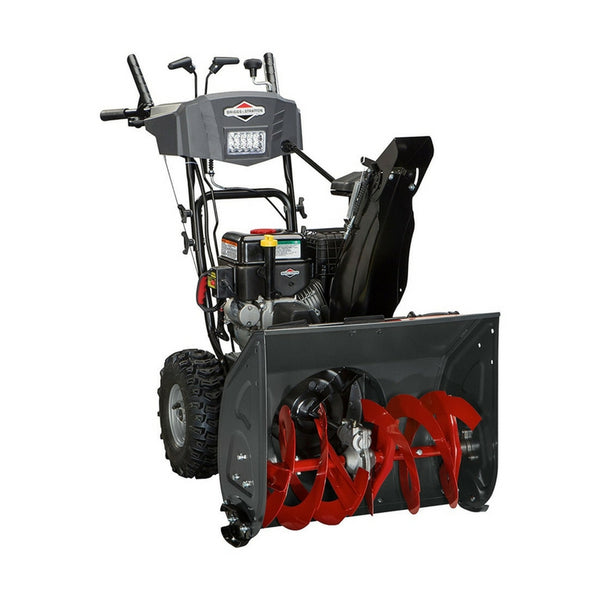 Lanzador de nieve Briggs &amp; Stratton de doble etapa con motor de 208 cc y arranque eléctrico, 24"