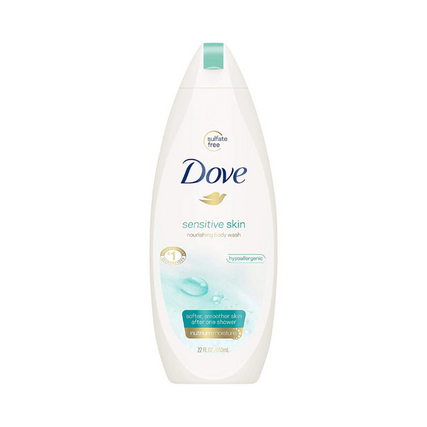 4 Bottles Of Dove Sensitive Skin Body Wash