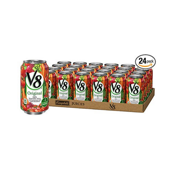 Paquete de 24 jugos 100% vegetales originales V8 de 11.5 oz