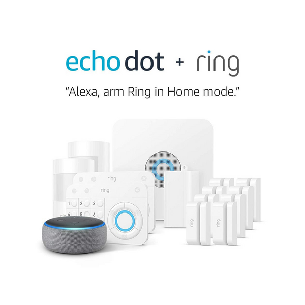 14-Piece Ring Alarm Home Security Kit + Echo Dot