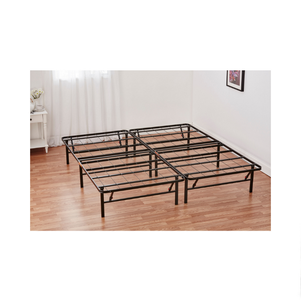 Mainstays 14" High Profile Foldable Steel Bed Frame (California King)