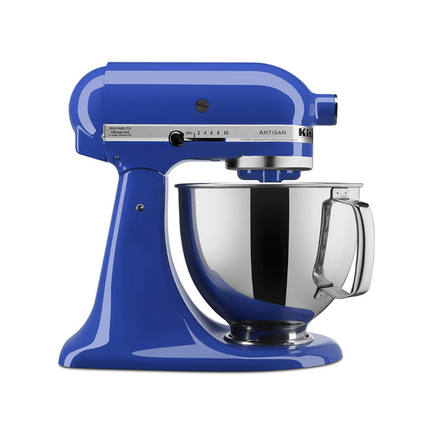 Batidora de pie KitchenAid Artisan Series con protector vertedor, 5 cuartos