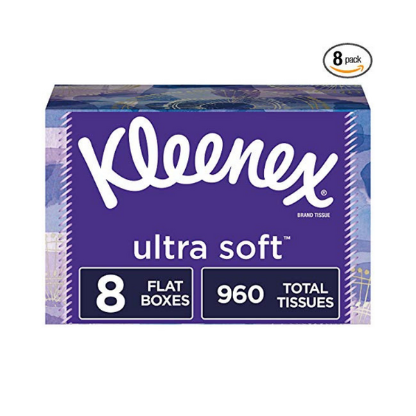 8 cajas de pañuelos Kleenex Ultra Soft 120 de 3 capas