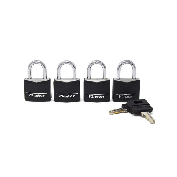 Paquete de 4 candados Master Lock con llaves