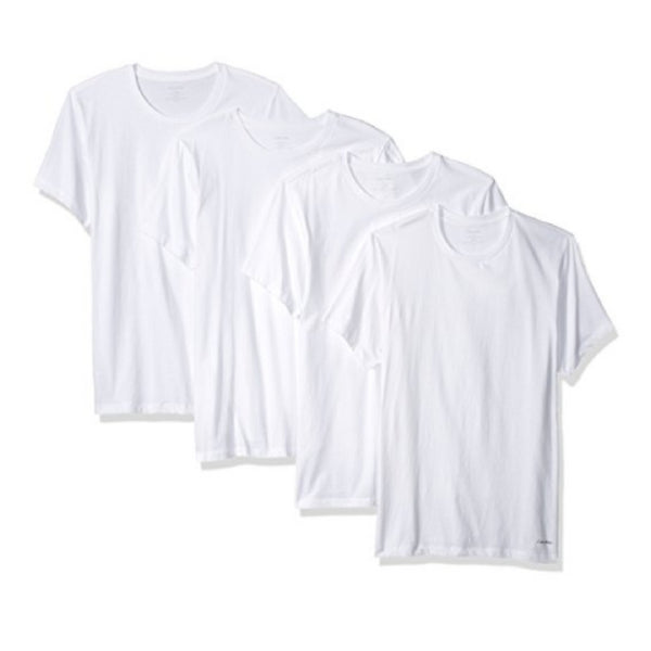 Pack de 4 camisetas interiores de algodón para hombre Calvin Klein