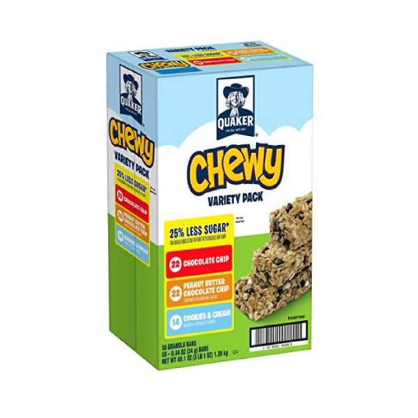 Pack of 58 Quaker Chewy Granola Bars