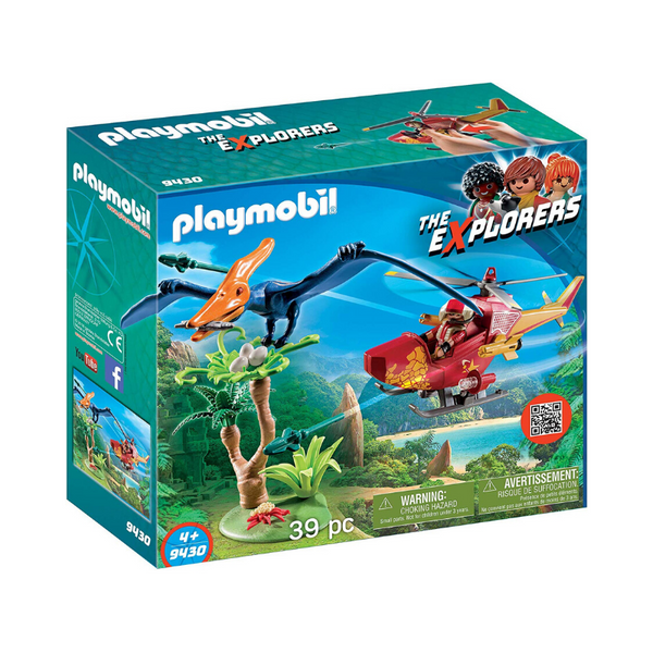 PLAYMOBIL Adventure Copter With Pterodactyl Building Set