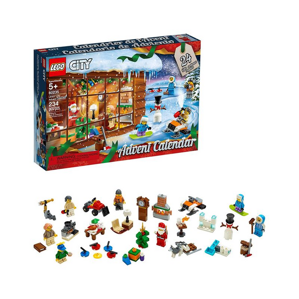 LEGO City Calendario de Adviento 60235 Kit de construcción, nuevo 2019 (234 piezas)