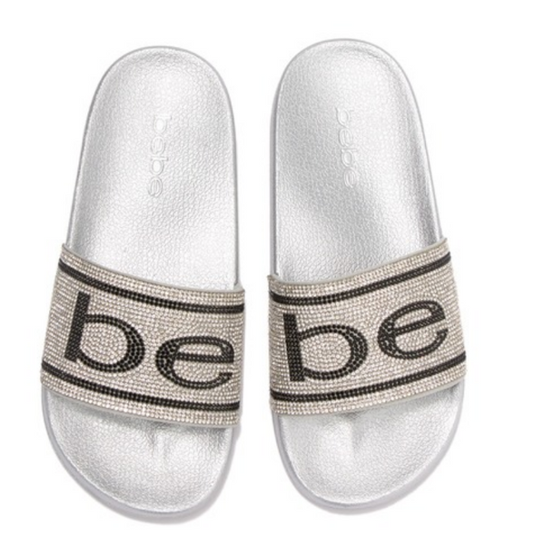 Bebe Embellished Slide Sandal (2 Colors)