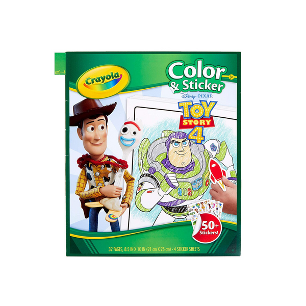 Crayola Toy Story 4 Libro Para Colorear Y Pegatinas