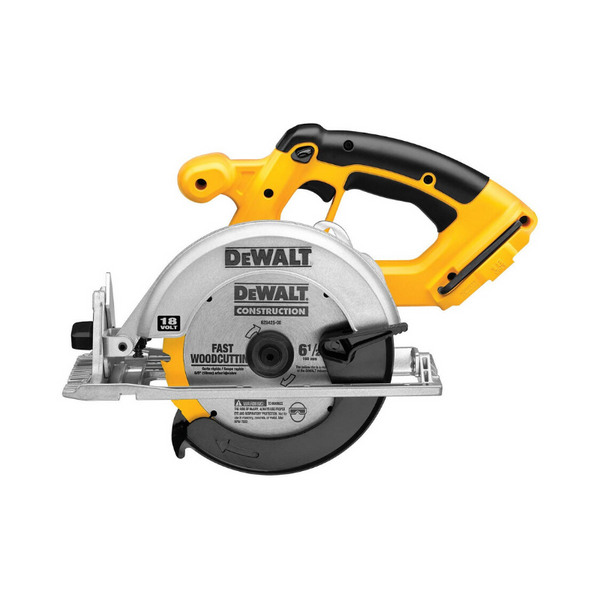 Sierra circular inalámbrica DEWALT de 6-1/2 pulgadas y 18 voltios (solo herramienta)