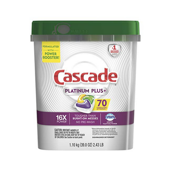 70-Count Cascade Platinum Plus Dishwasher Detergent ActionPacs (Lemon)