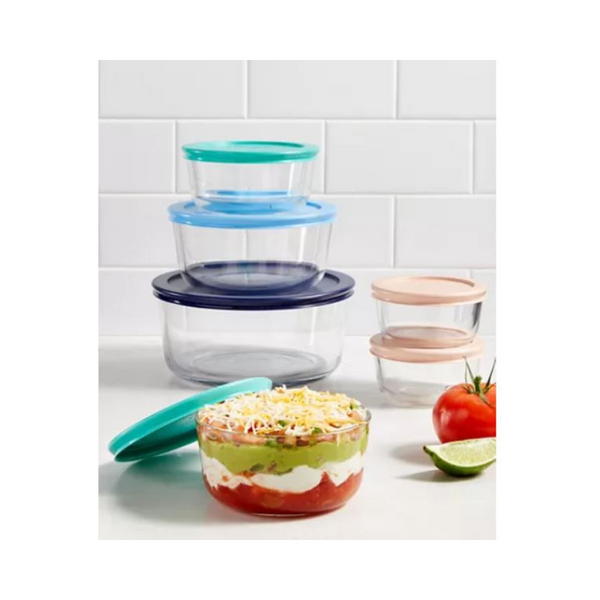 12 or 8-Piece Pyrex Food Storage Set