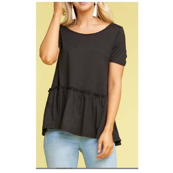 Ruffle Hem Top