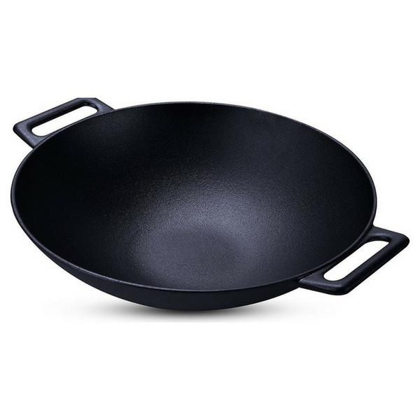 12 inch cast iron wok