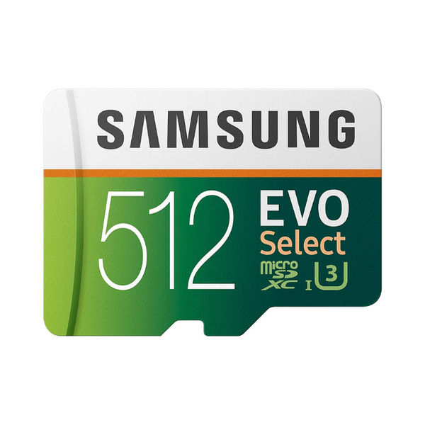 512GB Samsung 100MB/s MicroSDXC Evo Select Memory Card