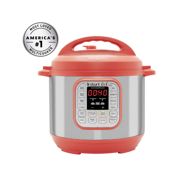 Instant Pot Duo RED, presión programable multiusos 7 en 1