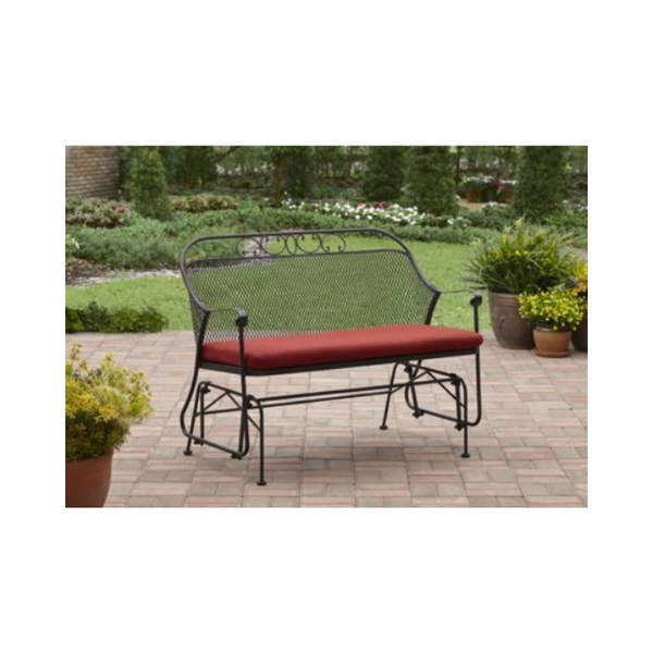 Better Homes & Gardens Clayton Court Outdoor Glider, Red