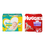 2 cajas de pañales Pampers, Huggies, Pull-Ups y Honest Company a la venta