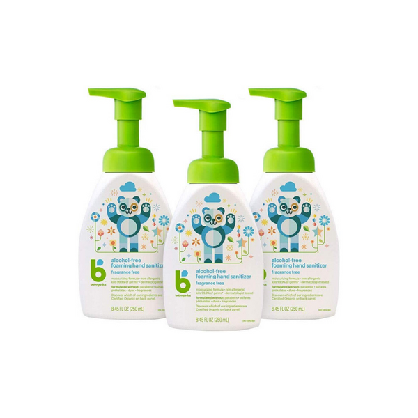 3 Babyganics Alcohol-Free Foaming Hand Sanitizer