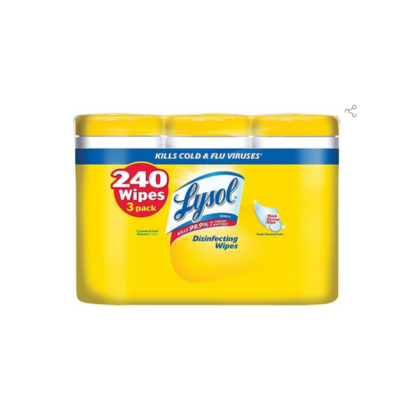 240 Toallitas Desinfectantes Lysol