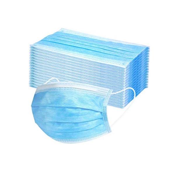 Pack Of 10 Or 20 - 3 Layer Face Masks with Elastic Ear Loop On Sale