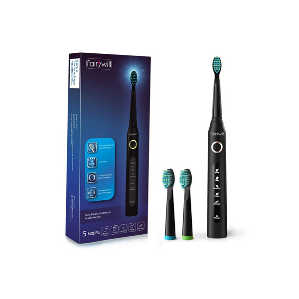 Powerful Electric Toothbrush With 3 Heads On Sale