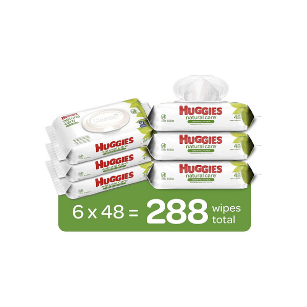 288 toallitas húmedas para bebés Huggies Natural Care