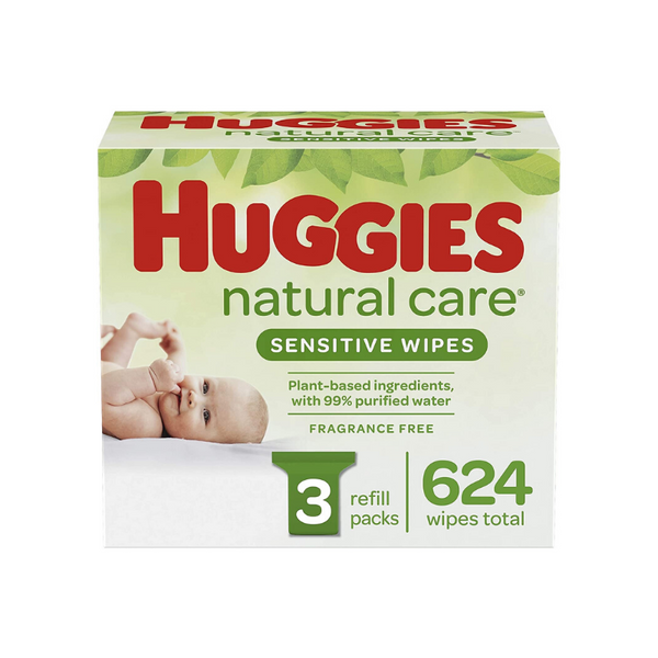 624 Toallitas para bebé Huggies Natural Care