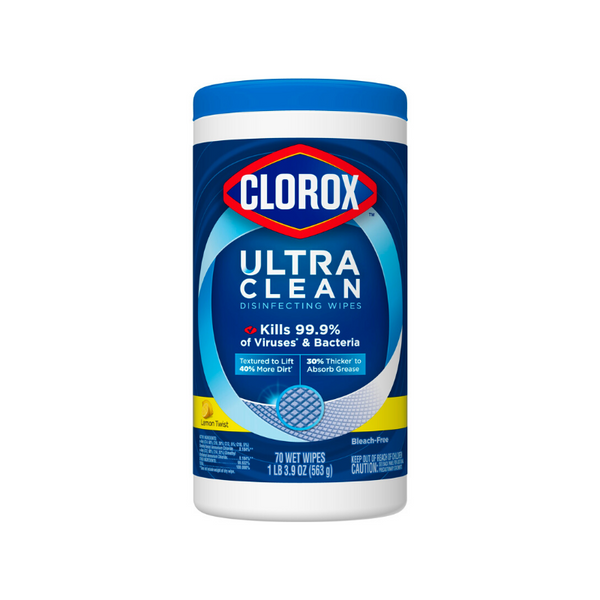 70 toallitas desinfectantes Clorox Ultra Clean