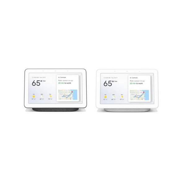 2 Google 7″ Touchscreen Nest Hub Smart Assistants