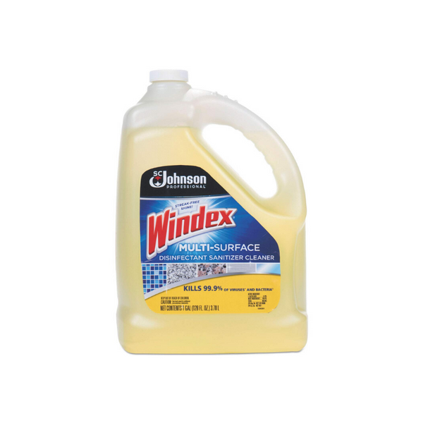 Limpiador desinfectante multisuperficie Windex, cítricos, botella de 1 gal