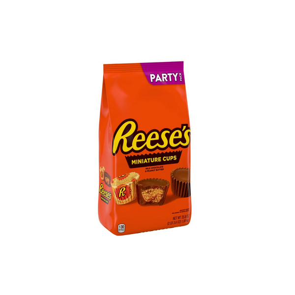 Bolsa de fiesta en miniatura de taza de mantequilla de maní y chocolate con leche de Reese (OU-D)