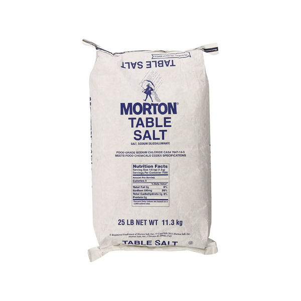 25lb. Bag Of Morton Table Salt